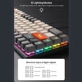 thumbnail image 3 of Graflsoa 68-Key Compact Mechanical Keyboard with Red Switches, White & Pink Design, RGB Backlight, USB-C Connectivity, 1.5m Cable, 3 of 6