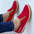thumbnail image 1 of LSLJS Women's New Casual Shoes Women's Solid Color Platform Sole Rope Canvas Shoes, Flats Shoes, 1 of 3