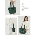 thumbnail image 3 of tredstone Nylon Stylish Puffer Tote Bag With Large Capacity Comfortable Shoulder Straps Padded Shoulder Bag Gray 1Set, 3 of 6