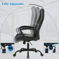 thumbnail image 4 of BestOffice Ergonomic PU Leather Executive Office Chair, PC Task Chair with Lumbar Support, Black, 4 of 7