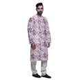 thumbnail image 2 of Atasi Ensemble Kurta-Pyjama Long en Coton pour Hommes, Kurta-Pyjama Décontracté de Designer, Vêtements, 2 of 5
