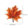 thumbnail image 3 of Bath Mats for Bathroom,Thanksgiving Maple Leaf Bath Mat for Bathroom Decor Halloween Decoration Orange Bathroom Rug Non Slip Bath Rug Bathroom Mat Shower Rugs, 3 of 8
