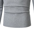 thumbnail image 4 of Xcmzpl Men's Turtleneck Sweater Long Sleeve Casual Ribbed Knitted High Neck Pullover Sweaters Solid Slim Fit Fall Sweaters, 4 of 6