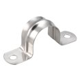 thumbnail image 1 of Unique Bargains 27mm Rigid Pipe Strap, 304 Stainless Steel, 2 Holes Clamps, 10 Pcs, 1 of 3