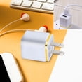 thumbnail image 1 of DZCPSCZG Double Port USB Wall Plug Brick Charging Box Adapter Double USB Charger Block USB Wall Charger With Charging Cell Phone Wall Chargers For Travel, 1 of 4