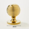 thumbnail image 2 of Suyin Queen Anne Reeded Door Knob Beehive Cabinet Knobs Solid Brass Material, 2 of 7