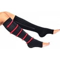 thumbnail image 3 of Men Women Compression Zip Sox Socks Zipper Leg Support Unisex Open Toe Knee Stockings A+, 3 of 7