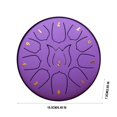 thumbnail image 2 of LOVEVER Tambour à Main 6 Pouces 11 Tons pour Enfants et Adultes Portable et Léger en Acier au Carbone avec Rythmes Uniques pour Expression Musicale Créative Adapté pour Jeu Solo, 2 of 4