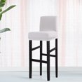 thumbnail image 1 of PiccoCasa Stretch Spandex Bar Stool Cover for Short Back Chair Silver Grey 1, 1 of 8