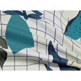 thumbnail image 5 of oneOone Rayon Teal Blue Fabric Tropical Craft Projects Decor Fabric Printed By The Yard 56 Inch Wide, 5 of 5