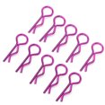 thumbnail image 1 of Ymiko RC Shell Clips Pins,RC Body Clips,10Pcs 8.3MM RC Car Shell Clip R‑Shape Metal Body Clips Pins for 1/5 1/6 1/8 1/10 RC Car, 1 of 8