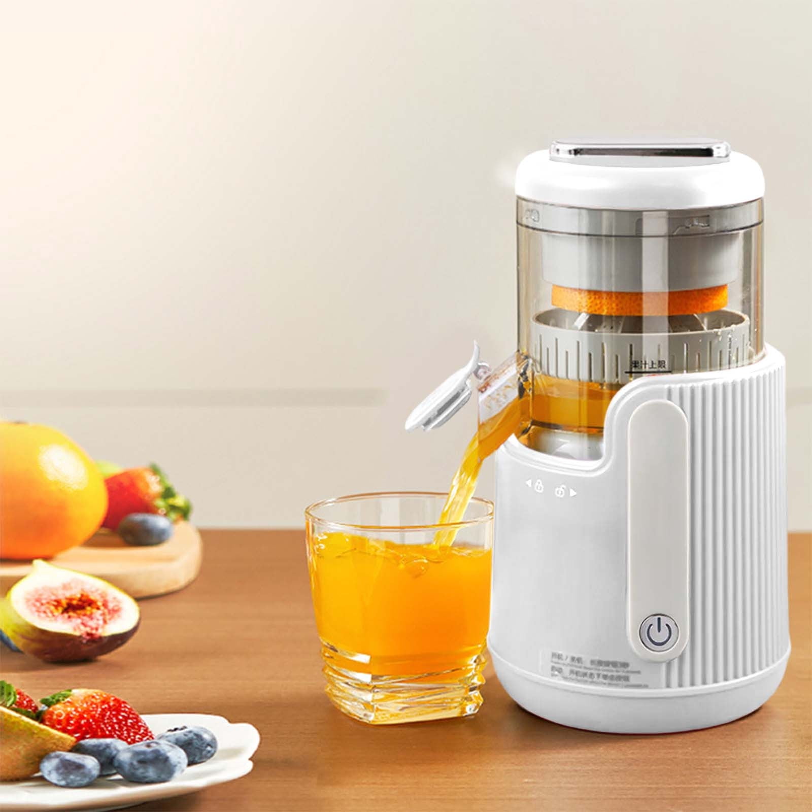 Boovnll A Juicer, Electric Juicer Machine Powerful Slow Usb Rechargeable Masticating Juicer 360 Degree Motor Easy to Squeezer for Lemon Orange, Smart Home, Home