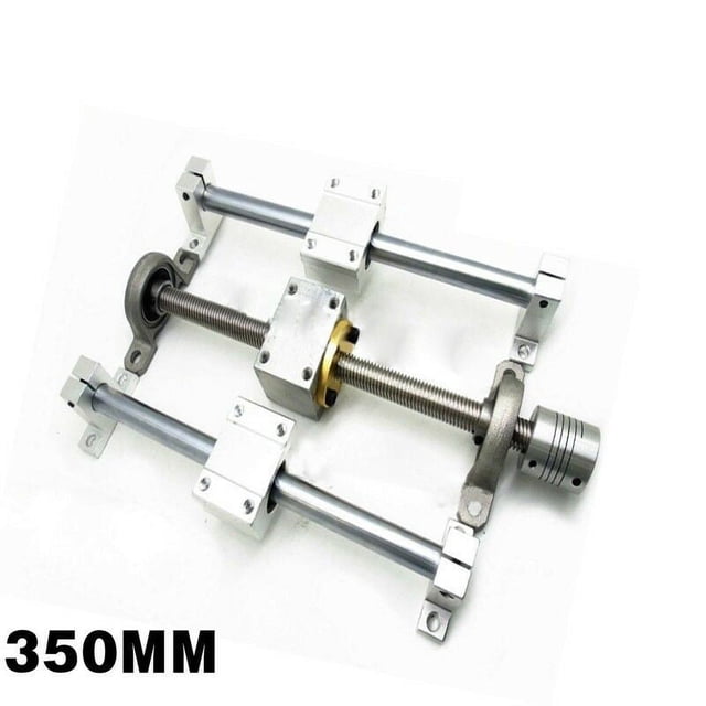 Horizontal 150/250/350Mm T8 Dual Screw Rod Linear Rail Support Guide Set
