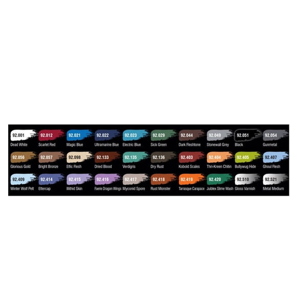 WizKids D&D Prismatic Paint : Peinture - Étui Intermédiaire. 30 Couleurs de la Vague 1 Ligne Prismatic Paint. Comprend 2 Pinceaux de Peinture. Donjons et Dragons