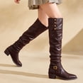 thumbnail image 4 of Bottes d'Hiver pour Femmes au-Dessus du Genou Décontractées Intérieur/extérieur, 4 of 9
