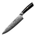 thumbnail image 2 of Hecef Couteau de Chef, Couteau de Cuisine Japonais en Damas de 8 Pouces, Acier Damas VG-10 Super Sharp Couteau Antirouille avec Manche G10, 2 of 9