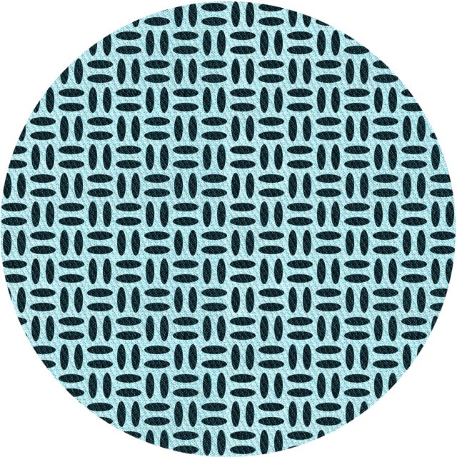Ahgly Company Tapis d'Intérieur Lavables en Machine, Carrés de Transition Bleu Profond, Carrés de 3'
