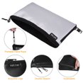 thumbnail image 2 of Yeacher Small Fireproof Money Bag Fire and Water Resistant Expandable Document Bag Storage Pouch with Zipper for A5 File Document Cash Jewelry Passport, 2 of 8