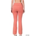thumbnail image 4 of CHUANK Womens & Plus Stretch Cotton Fold-Over High Waist Bootcut Workout Flared Yoga Pants, 4 of 4