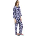 thumbnail image 1 of Bimba Off-White Printed Shirt With Elastic Waist Pajama Pant Night Wear Set-18, 1 of 6