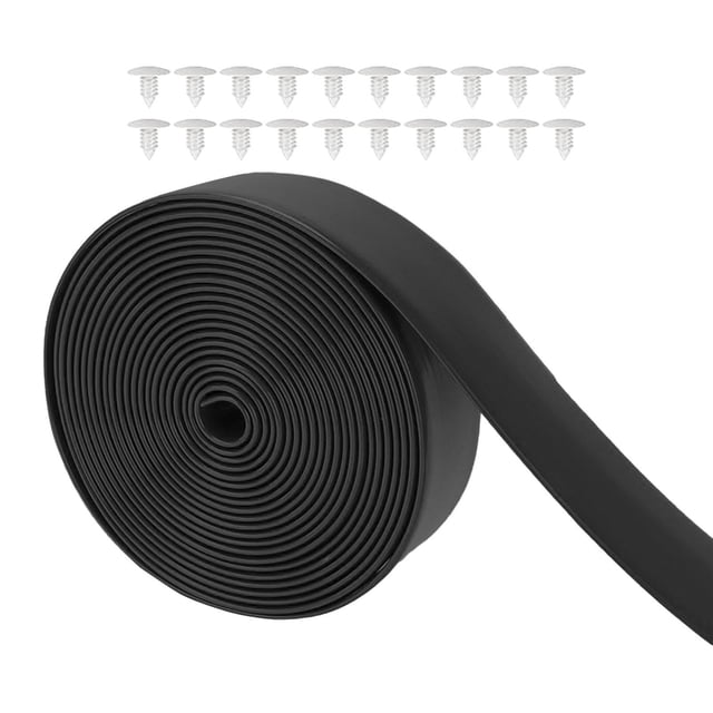 S SERENABLE Sangle en Vinyle pour Chaise, Sangles de Remplacement pour Meubles de Patio et de Jardin, PVC, Facile à Installer, Sangles de Réparation pour Chaise de Pelouse Bricolage pour Pelouse Extérieure, Noir