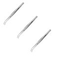 thumbnail image 1 of Pinces en Acier Inoxydable, Pinces Polyvalentes à Pointe Dentelée Courbée pour Machine à Coudre pour la Réparation d'Artisanat, Machine à Coudre, Outils pour Tamponner Perles Bijoux 1/2/3/4/5/6 Pcs, 1 of 8