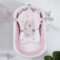 thumbnail image 3 of Coussin de Bain pour Bébé Confortable Antidérapant en Maille Respirante Soutien de Bain Ajustable Blanc, 3 of 8