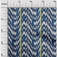 thumbnail image 1 of oneOone Tissu en Viscose Chiffon Rayé & Chevron Ikat Imprimé 1 Yard 42 Pouces de Large, 1 of 4