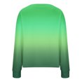 thumbnail image 5 of Chandails à Col Roulé pour Femmes à Manches Longues Cardigan Décontracté à Dégradé à Manches Longues Veste Manteau Hauts S-25 Vert P, 5 of 5