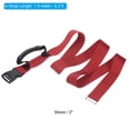 thumbnail image 2 of Unique Bargains Carrying Strap with Handle, 2 Pack Adjustable Nylon Belt for Moving Boxes Grocery Luggage, Red, 2 of 5