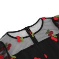 thumbnail image 4 of Été jusqu'à 65 % de Rabais Iumwxz Robe à Col Rond à Manches Courtes pour Femmes Robe en Tulle Tunique à Fermeture Éclair Robe de Princesse Robes à Imprimé de Fruits Robes d'Été pour Femmes Robe Habillée pour Porter à l'Extérieur, 4 of 9