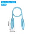 thumbnail image 2 of Unique Bargains Clips Créatifs pour Embrasses de Rideaux Décoratifs Torsadés, Bleu 4 Pack, 2 of 6