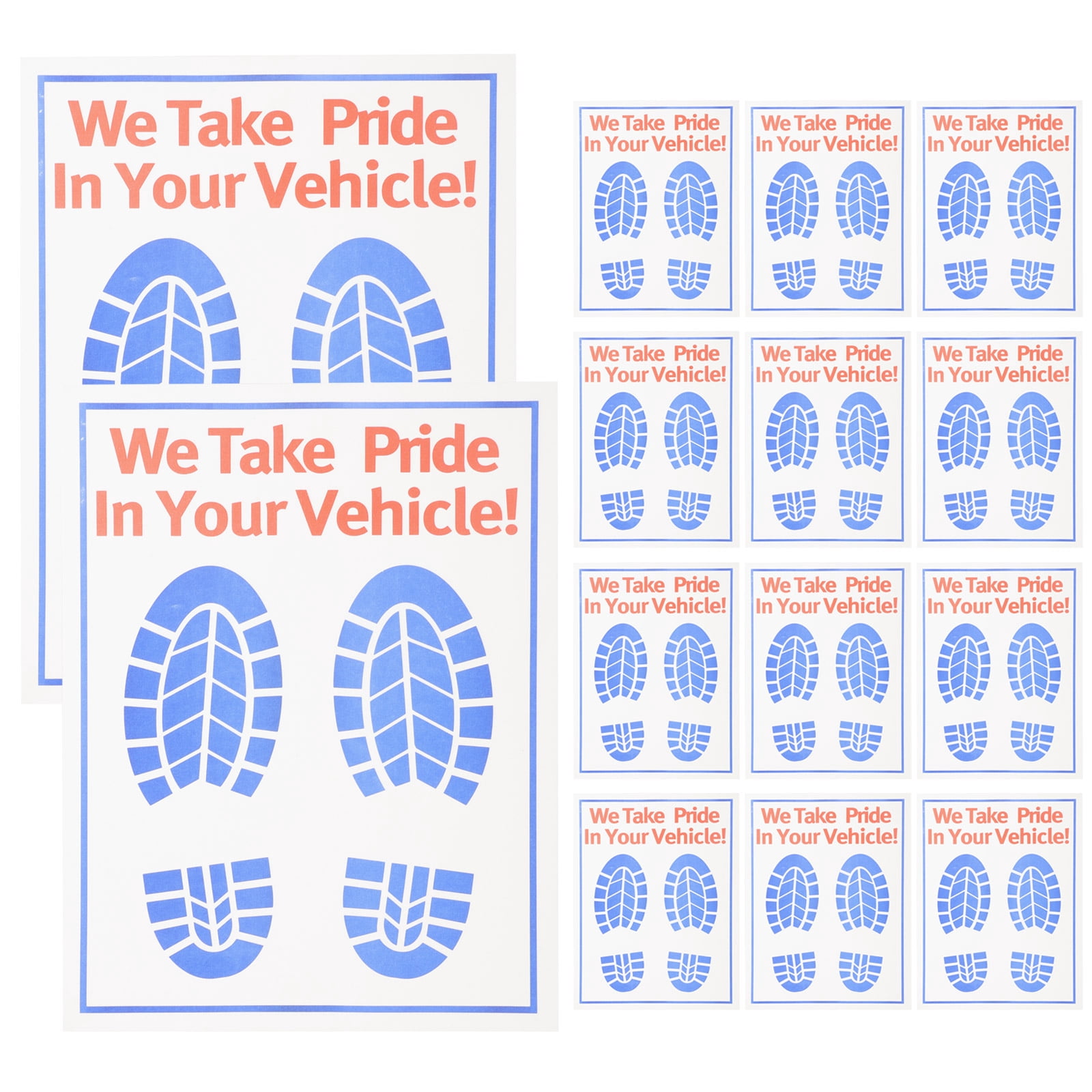 50 pcs Disposable Car Floor Mats Automotive Paper Floor Mats Vehicle Floor Mats