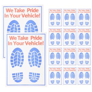 50 pcs Disposable Car Floor Mats Automotive Paper Floor Mats Vehicle Floor Mats