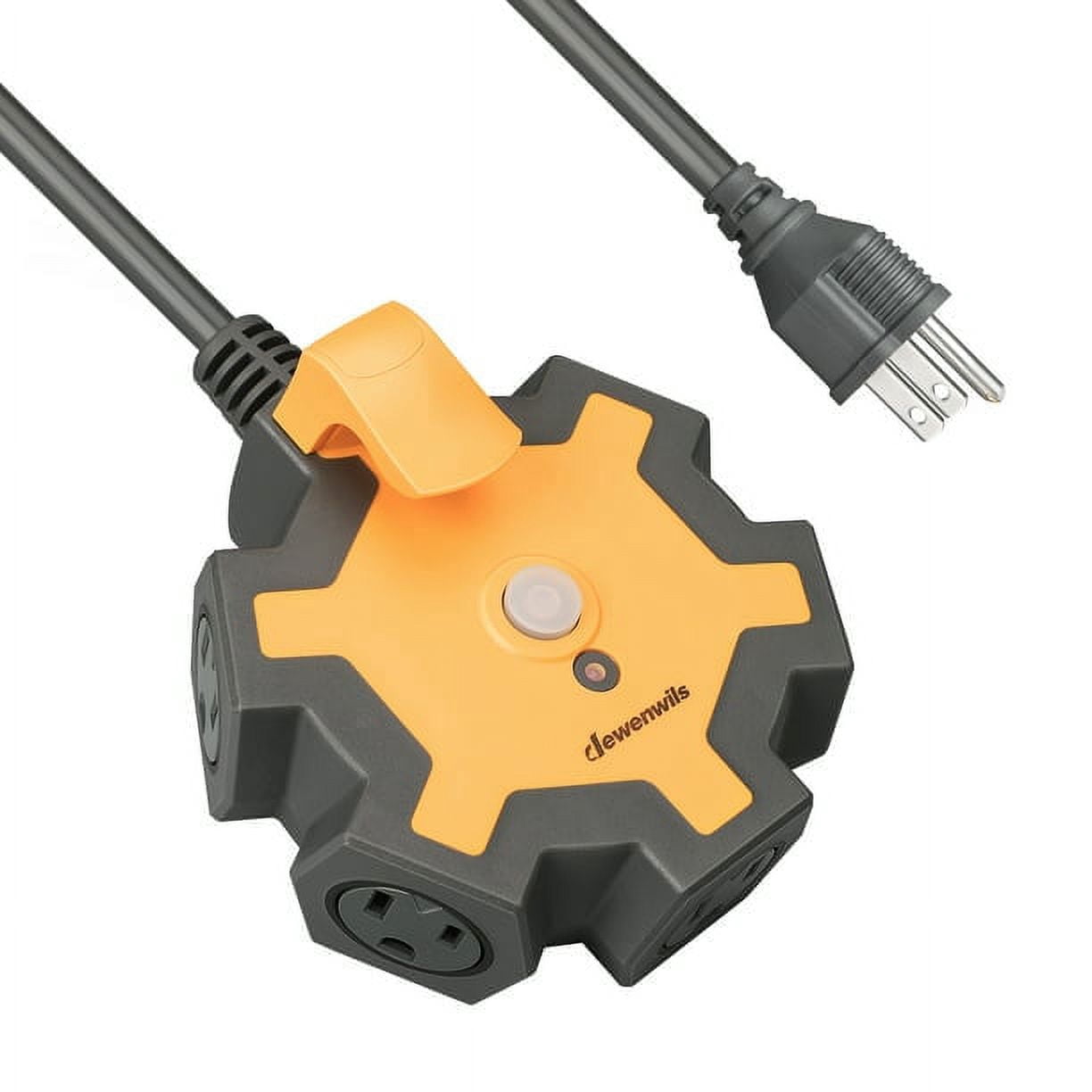 DEWENWILS 15FT Extension Cord Power Strip With 5-Outlet, Long Indoor Extension Cord, Garage, Workshop