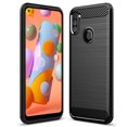 thumbnail image 1 of Samsung Galaxy A11 Shockproof Case Heavy Duty Rugged Bumper Anti Knock Phone Back Cover (Black), 1 of 2