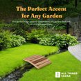thumbnail image 4 of All Things Cedar Outdoor Garden Bridge, Walkway, Backyard Pond, 2’, Natural, 4 of 7