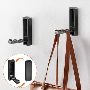 Sokhug Foldable Hooks/Adhesive Hooks for Hanging, Damage Free Hanging Wall Hooks with Adhesive Strips, Removable Wall Hooks Heavy Duty in Living Spaces, 1 pcs