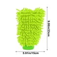 thumbnail image 3 of Blueek Chenille Car Wash Mitts - Double Sided Cleaning Gloves for Cars, Safe & Soft, Strong Water Absorption, Multi-Color Options, 3 of 6