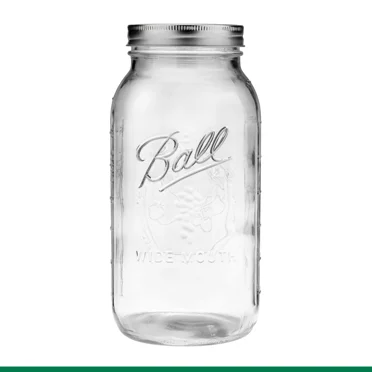Bocaux Mason Ball et couvercles, large ouverture, 1,8 l, ensemble de 6
