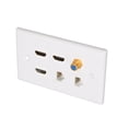 thumbnail image 4 of HD Multimedia Interface Wall Plate, Decorative  6 Ports Ethernet Wall Plate Professional  For Home, 4 of 8
