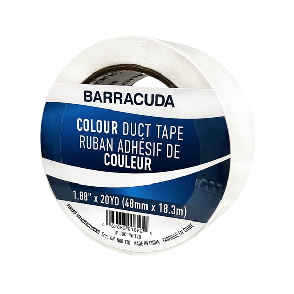 Pintar Manufacturing Corp. Barracuda Coloured Duct Tape 1.88" x 20yd (White)