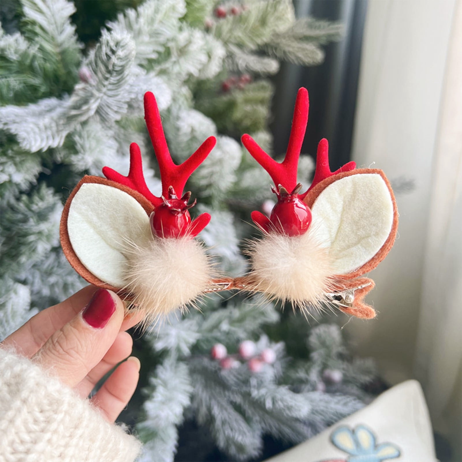 NVENF Bandeaux de Noël festifs pour femme - Arbre de Noël, élan, flocon de neige - Cadeau de fête de Noël NVENF Bandeaux de Noël festifs pour femme - Arbre de Noël, élan, flocon de neige - Cadeau de fête de Noël