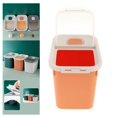 thumbnail image 2 of 10KG Rice Storage Container Cereal container 25 Dry Food Rice Storage Container Orange, 2 of 9