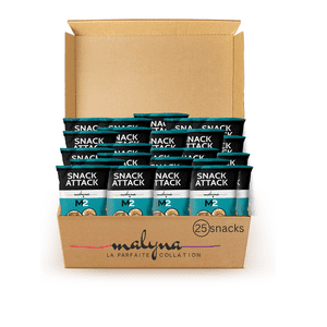 Snack Attack M2 Corn and Flaxseed Chips & Crispy Quinoa Snacks 25g Each - Pack of 25