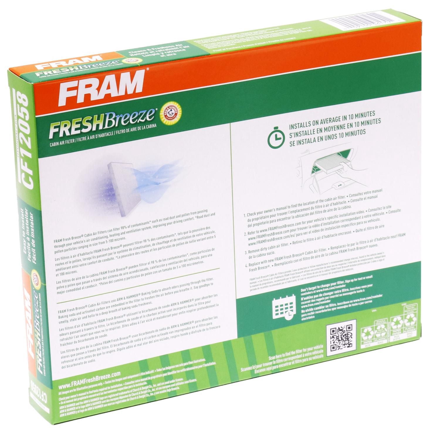 CF12058 Filtre à air FRAM® FB