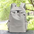 thumbnail image 4 of Unisex Backpack For Junior High High School Students Large Capacity Travel Bag Simple Design Durable School Bag Laptop Book Carrier Grey Color F-039 Grey, 4 of 6