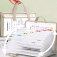 thumbnail image 1 of RXIRUCGD A4 Organ Bag Horizontal And Vertical Models Handheld Multilayer 13 Compartments Students Test Paper Clip File Bag Data Classification Organizing Organizer, 1 of 6