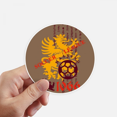 thumbnail image 1 of Middle Ages Dragon Soccer League Sticker Round Wall Suitcase Laptop Label Bumper, 1 of 1