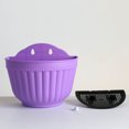thumbnail image 3 of Coofit 2PCS Hanging Flower Pot Decorative Hanging Plant Pot Planter Pot with Hook, 3 of 4